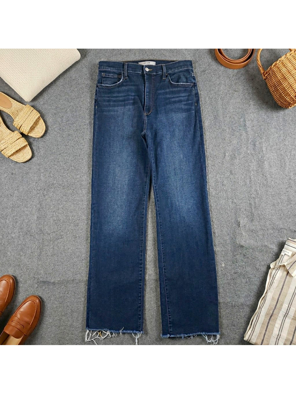 Joe's Jeans The Socialite Wide Leg Jeans Size 12 31x31 Dark Wash High Rise Denim